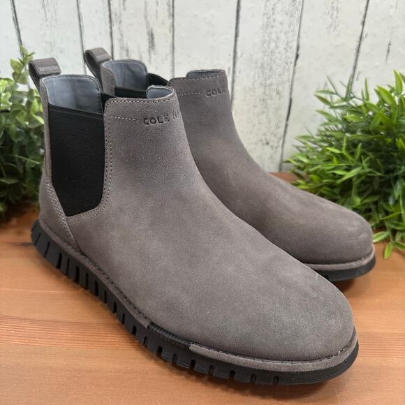 Cole Haan Men's Zerogrand Waterproof Chelsea Boots Size 7 Wide - Picture 1 of 9